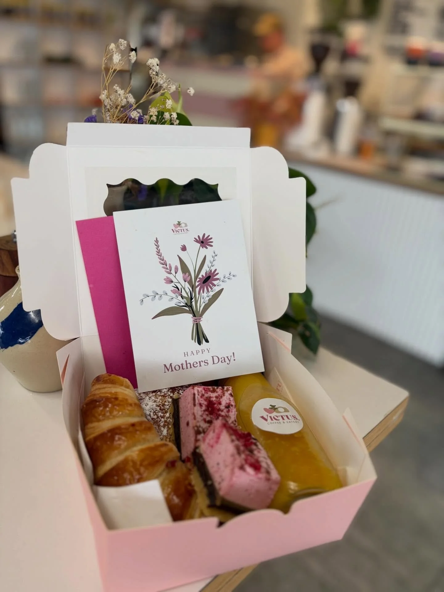 Mum called&hellip;she wants pastries 💐🥐✨

Our Mother&rsquo;s Day Pastry Boxes are here and filled with all the sweet little things she actually wants this year 🤍

Inside find a couple of buttery pastries, a fresh juice and a sweet treat to share. 