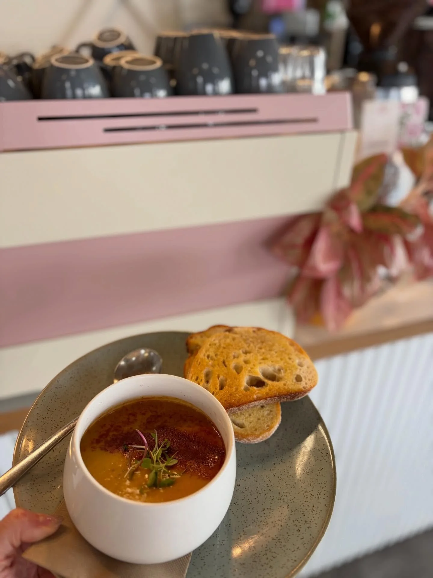 These chilly mornings mean that soup season has officially arrived 🍲✨

Our winter soups are made fresh in-house, packed with flavour and best enjoyed with a thick slice of toasted sourdough on the side. GF options always available 🩷

Whether you&rs