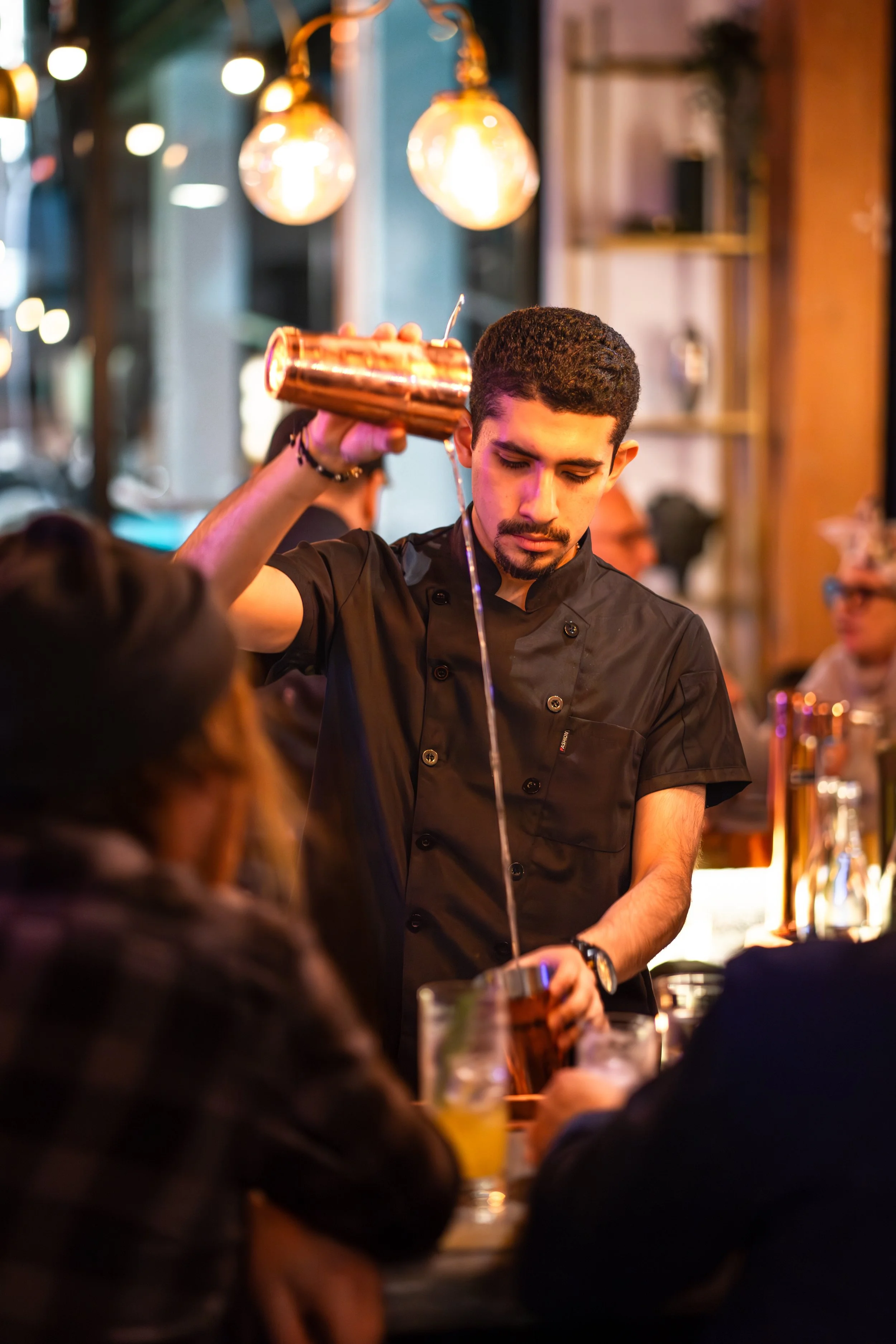 bartender in action