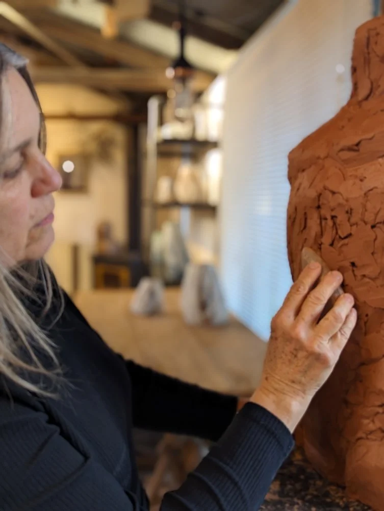 clay sculpture modeling Karen Alexander