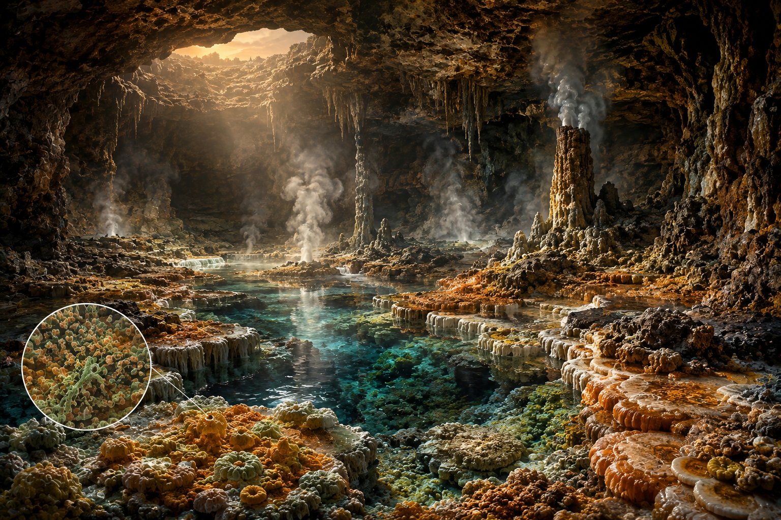 Los científicos creen que la combinación de agua caliente, minerales y energía química en el subsuelo de Chicxulub pudo generar condiciones similares a las de algunos ecosistemas hidrotermales actuales.