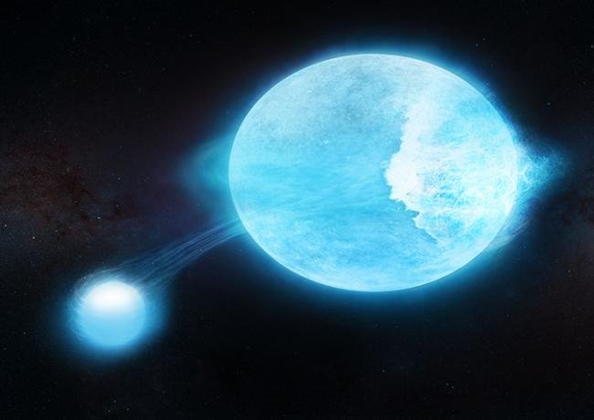 Stellar Surf's Up: Monster Waves as Tall as Three Suns are Crashing upon a Colossal Star