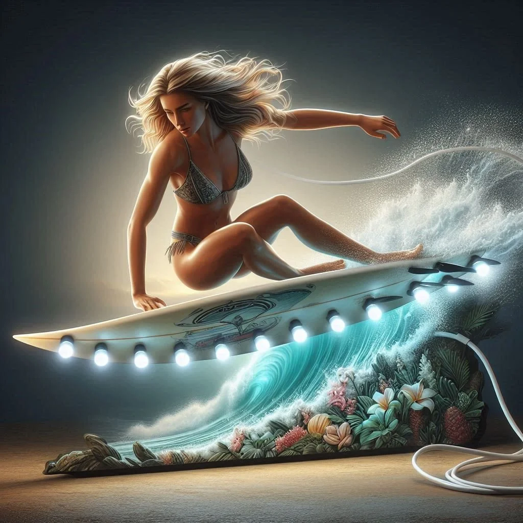 Ledes en la parte inferior de las tablas de surf pueden evitar el ataque de un tiburón