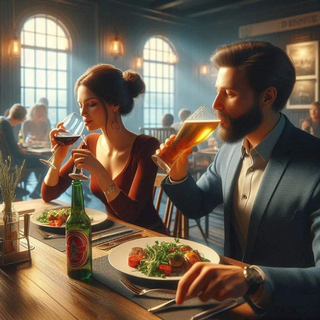 ¿Quién come mejor, los bebedores de cerveza o los de vino?