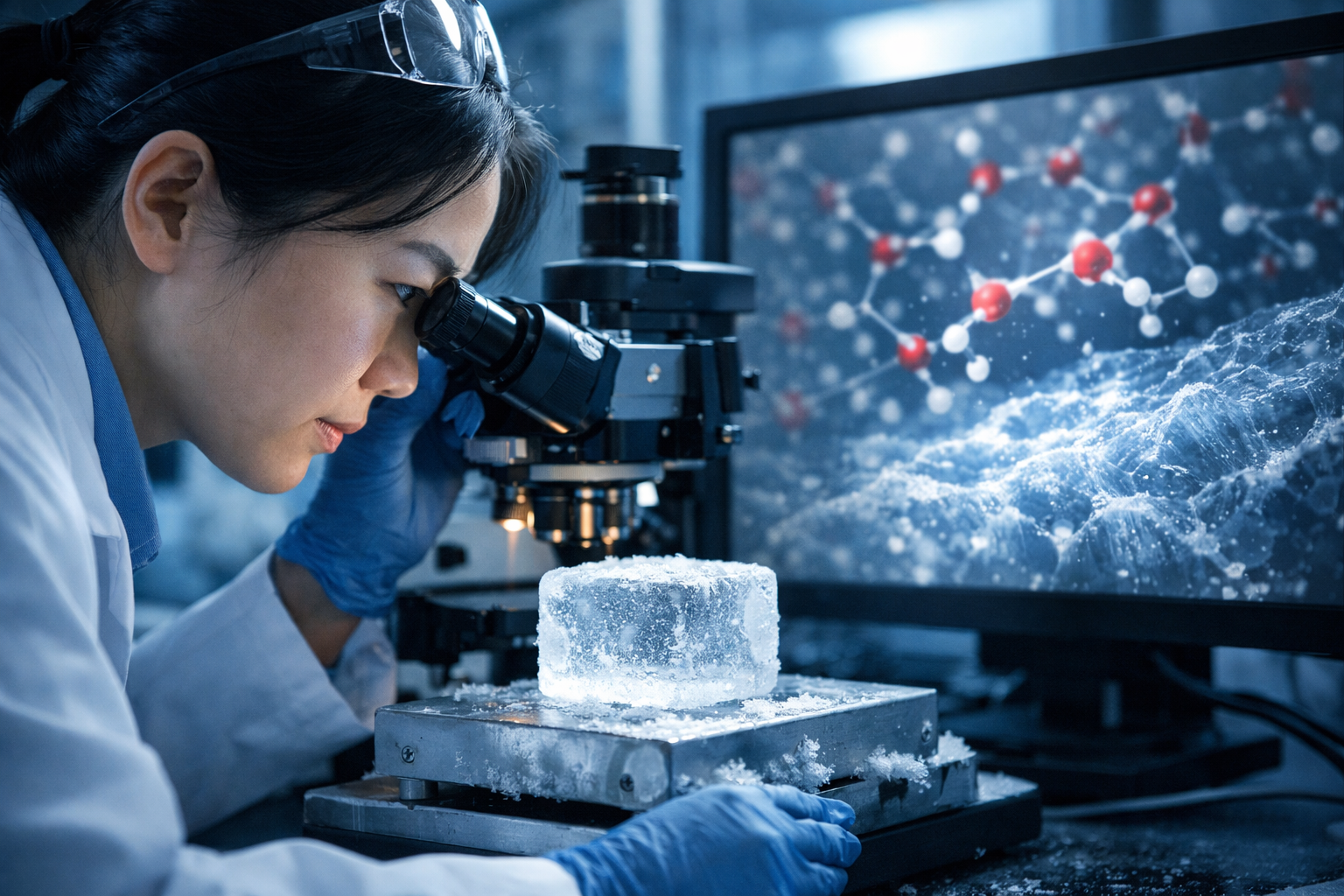 Cómo el aprendizaje automático y la microscopía han resuelto un misterio del hielo de hace casi dos siglos