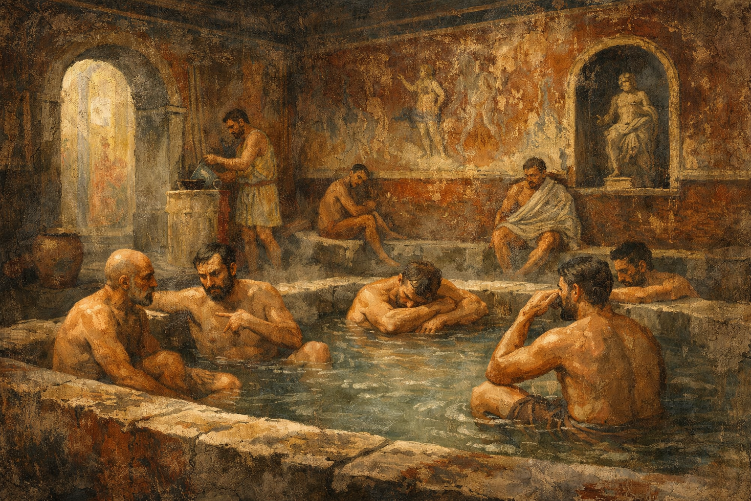 Los baños públicos de Pompeya eran insalubres hasta que los romanos tomaron su control