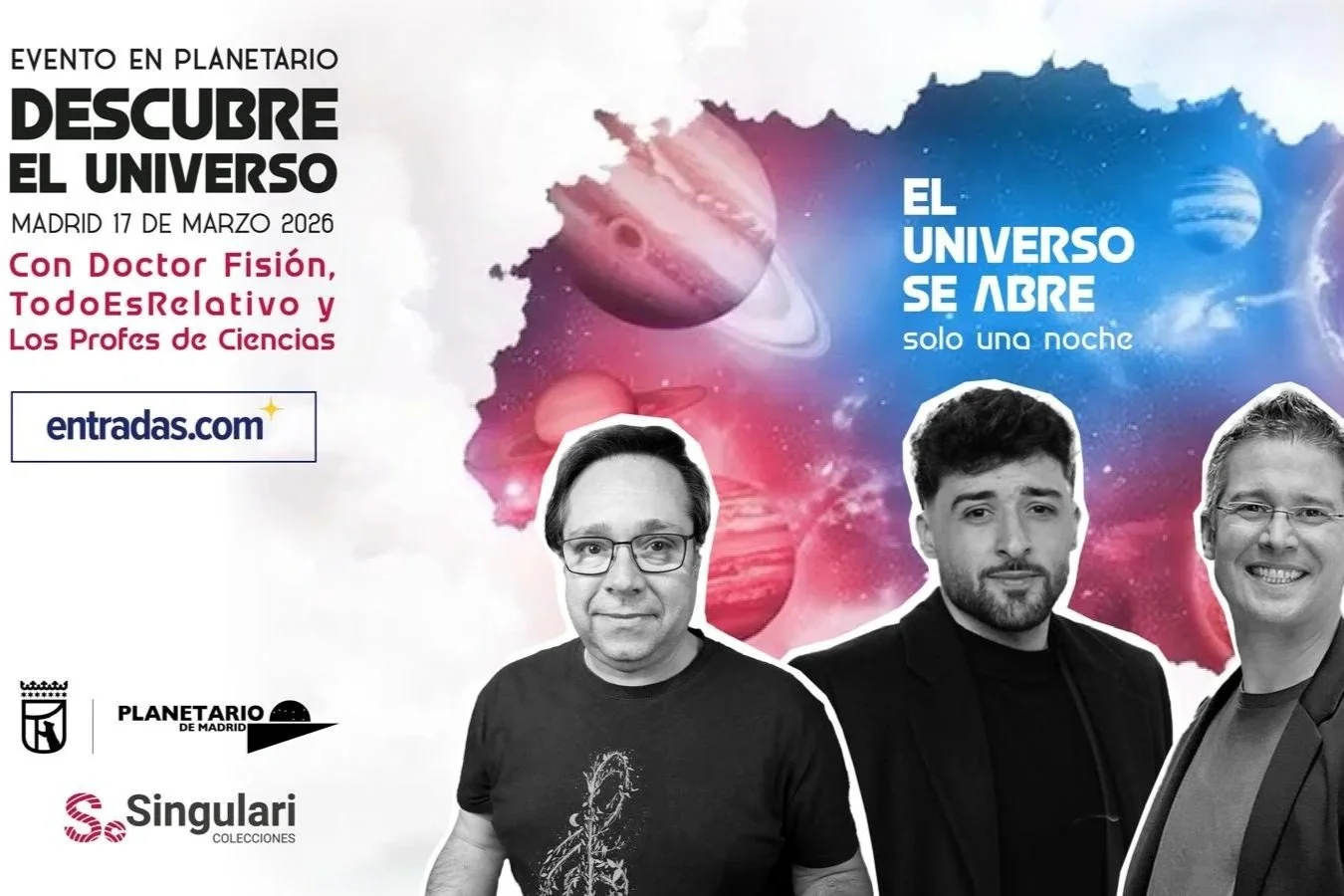 Descubre el universo en el Planetario de Madrid: evento inmersivo familiar el 17 de marzo