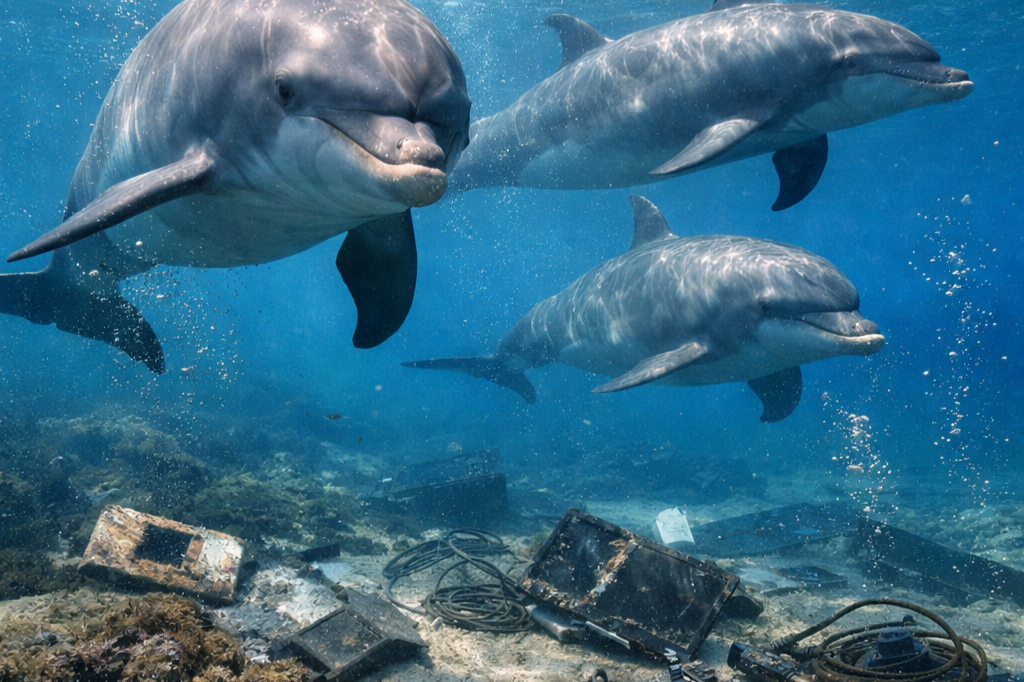 Los químicos de las pantallas LCD ya están en el cerebro de delfines y marsopas: la nueva amenaza invisible de los residuos electrónicos