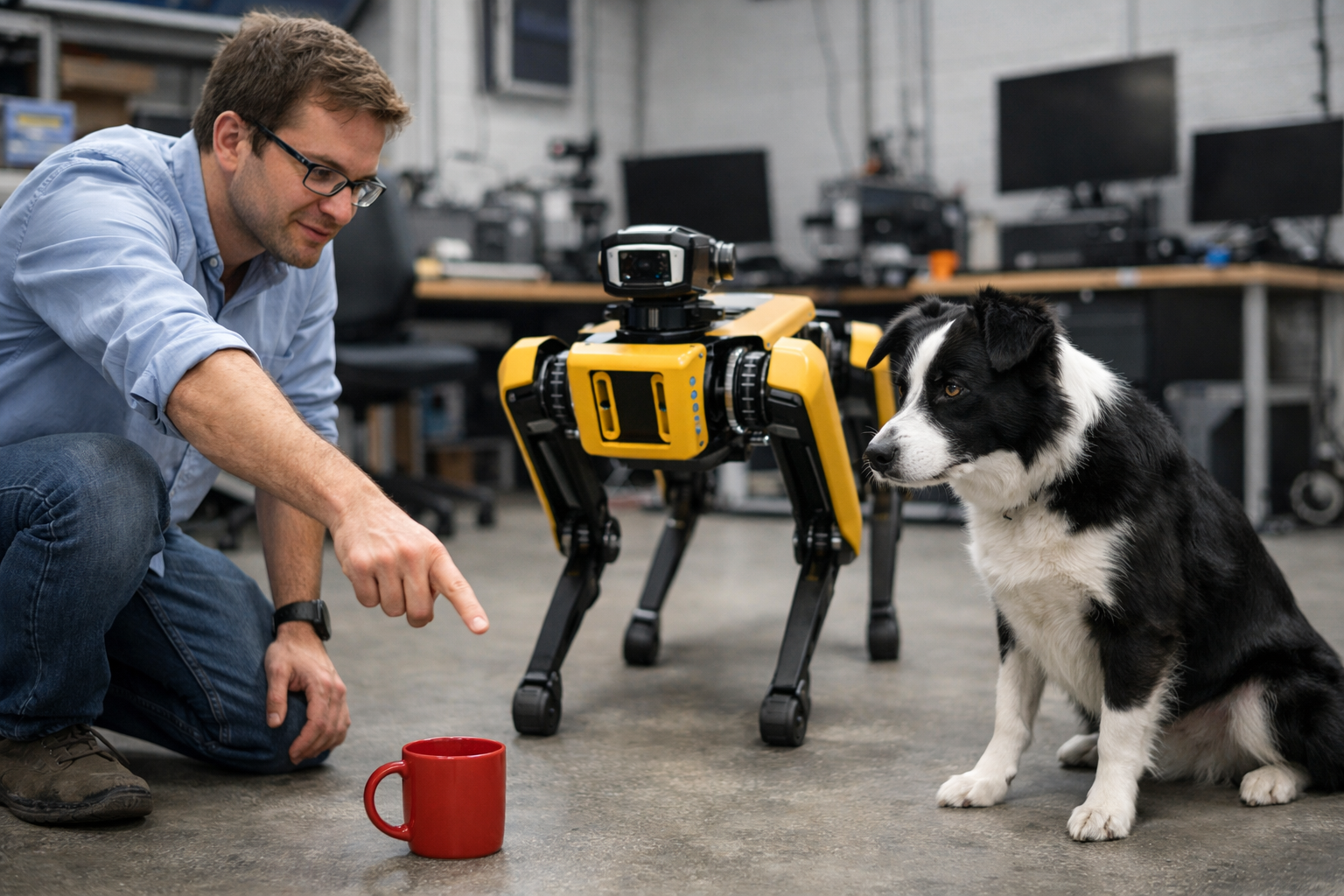 Cómo los perros están enseñando a los robots a buscar objetos