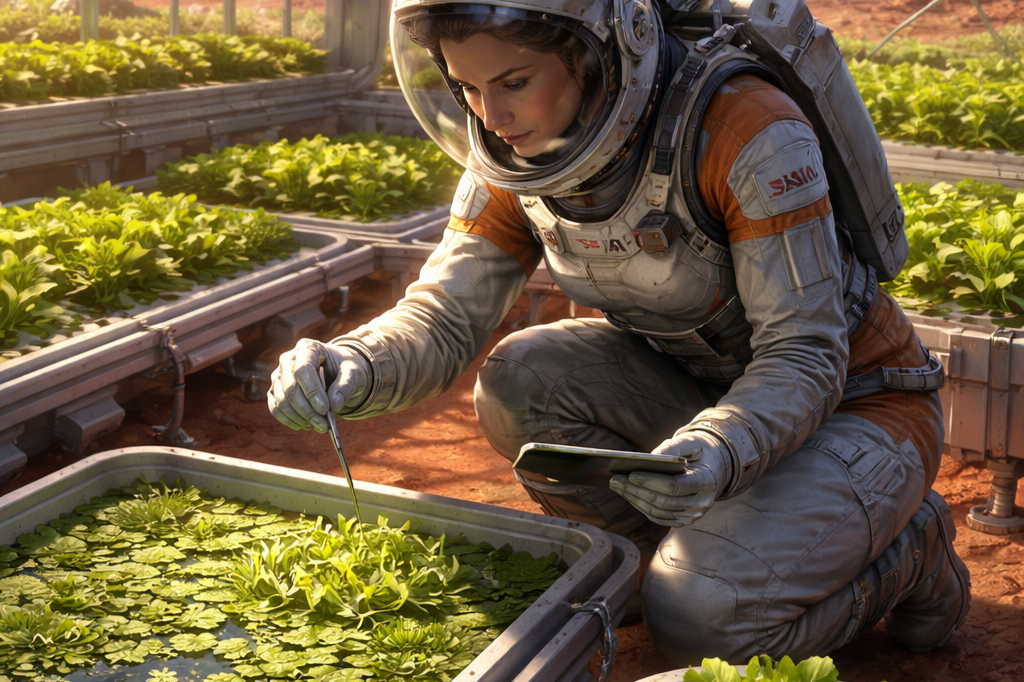 ¿Un huerto autosuficiente en Marte? Cómo un fertilizante de cianobacterias podría ayuda a producir comida en el planeta rojo