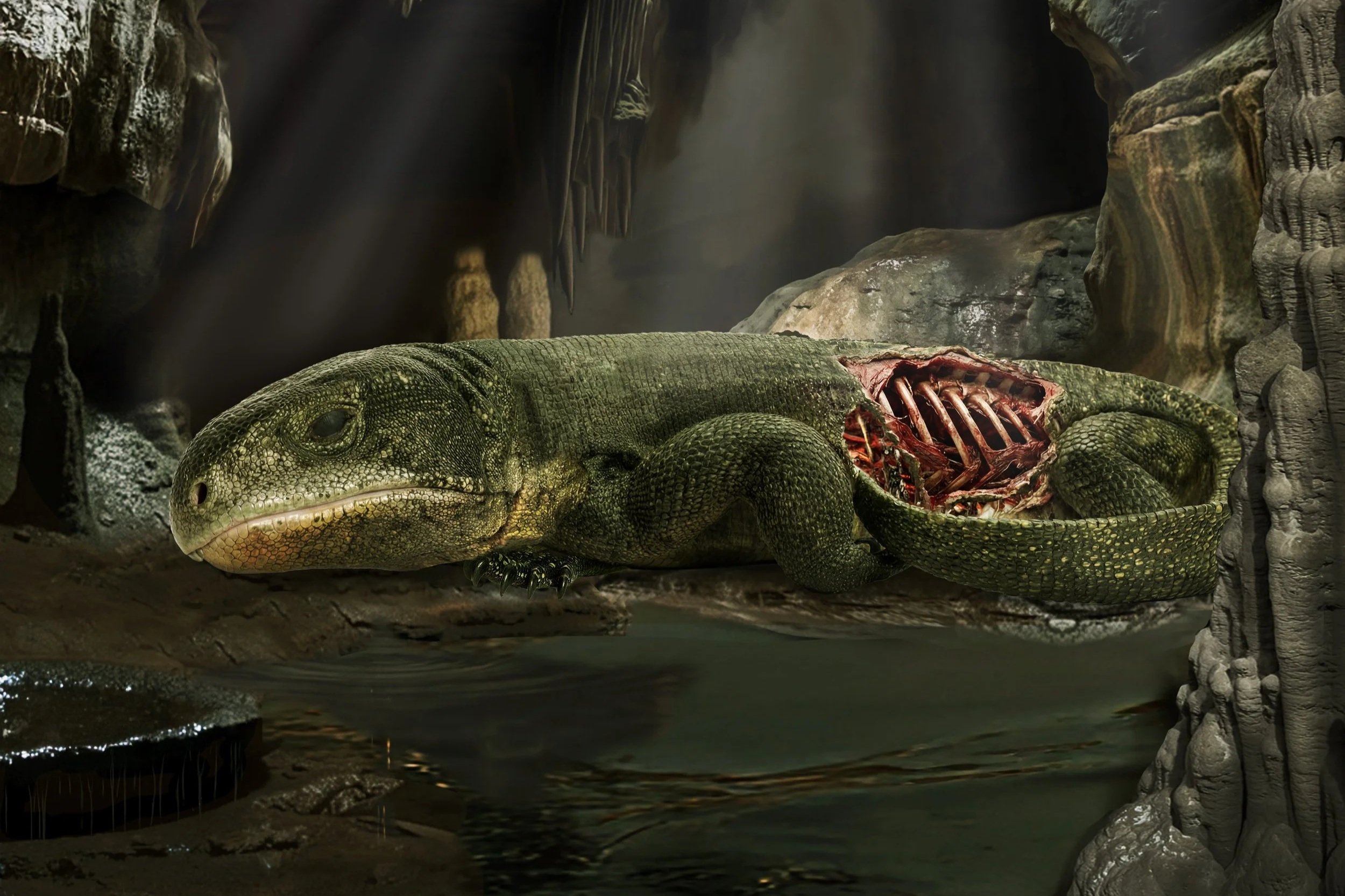 El origen de la respiración en vertebrados terrestres: un reptil momificado de hace 289 millones de años desvela cómo respiraban los primeros amniotas