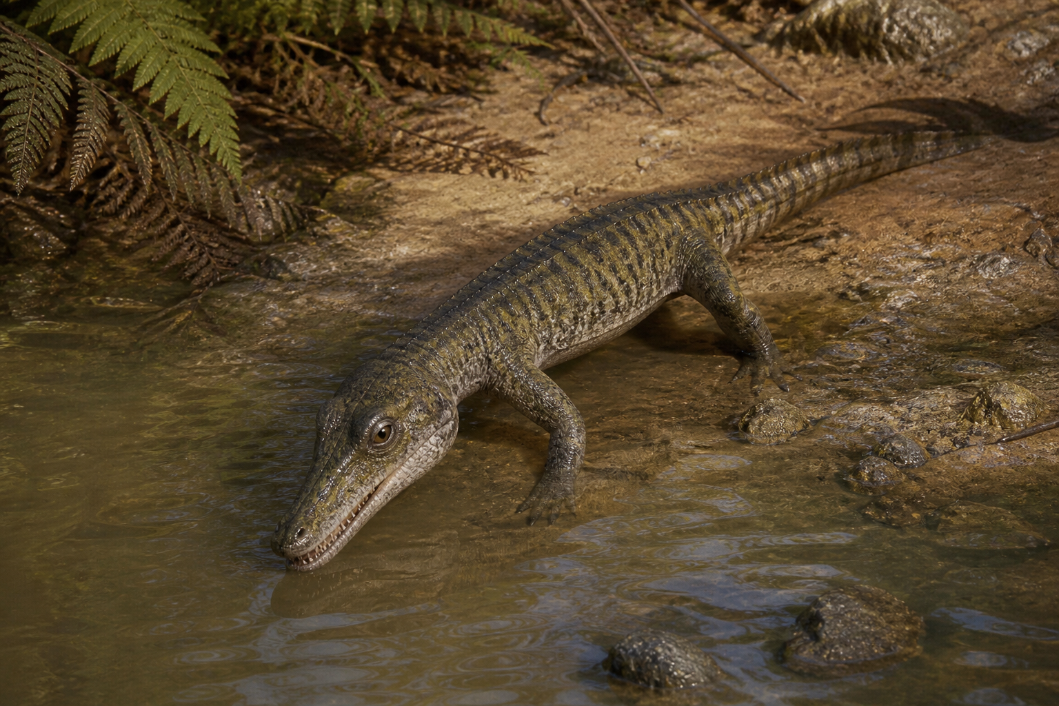 «Eosphorosuchus lacrimosa»: el pariente del cocodrilo de hace 210 millones de años que revoluciona la evolución de los depredadores