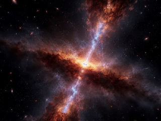 El «Hot DOG» más lejano del universo podría ocultar enormes nubes de polvo polar, según el James Webb