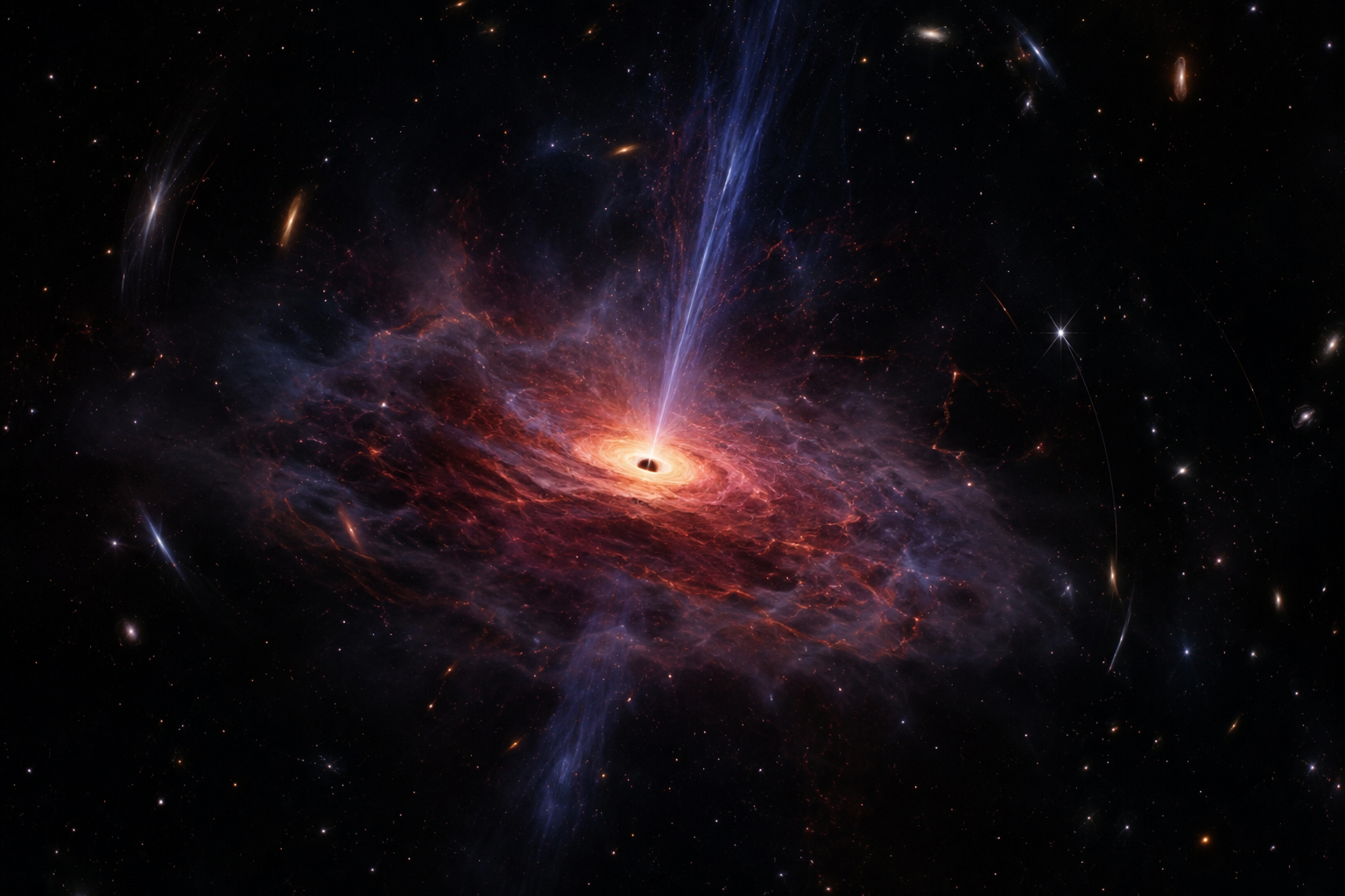 El James Webb descubre un agujero negro que pudo formarse antes que su galaxia