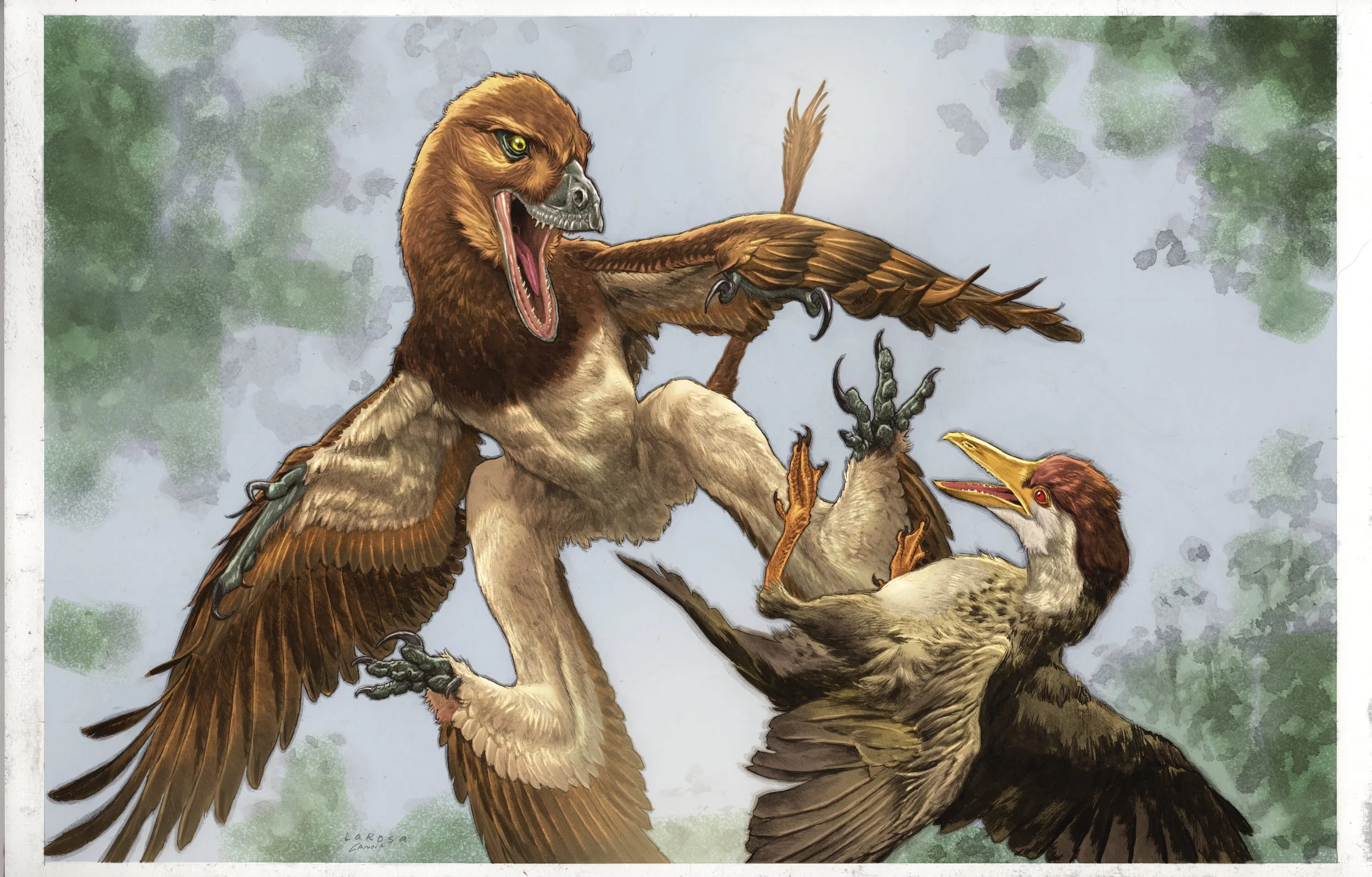 «Jian changmaensis»: el dinosaurio de cuatro alas que cazaba las primeras aves