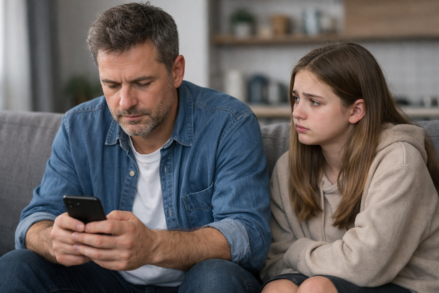 Los adolescentes cuyos padres usan demasiado el móvil se sienten más inseguros, según un estudio