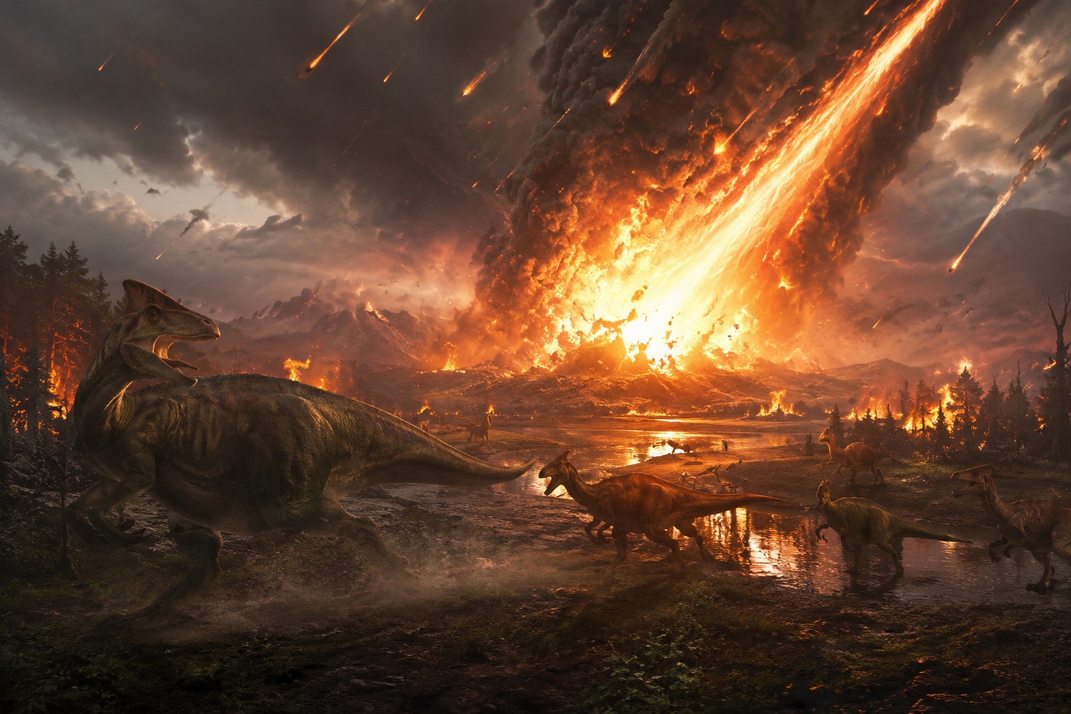 ¿Murieron los dinosaurios achicharrados tras el impacto del meteorito? Un estudio muestra cómo el polvo convirtió la Tierra en un horno