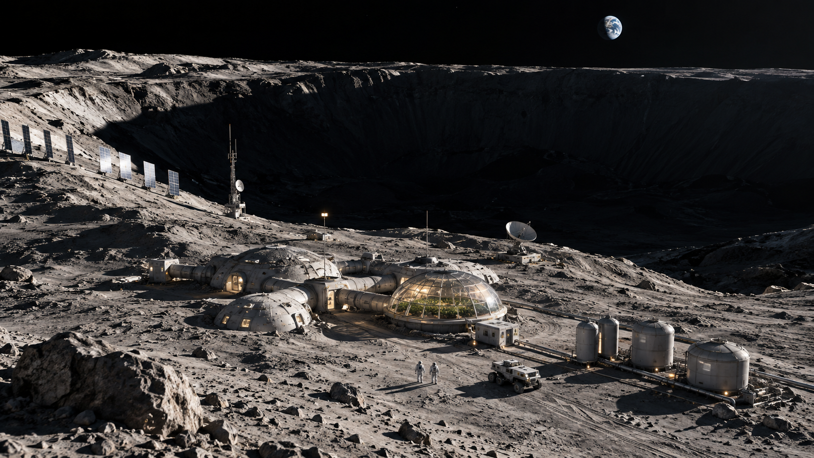 Por qué no construiremos grandes ciudades en la Luna: no hay agua suficiente
