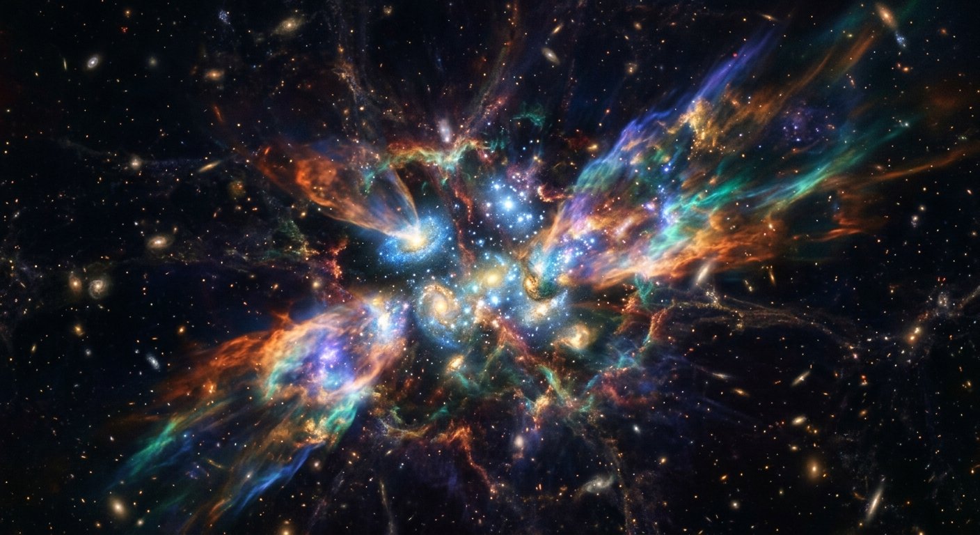 El James Webb descubre que las primeras galaxias ya dispersaban oxígeno y carbono