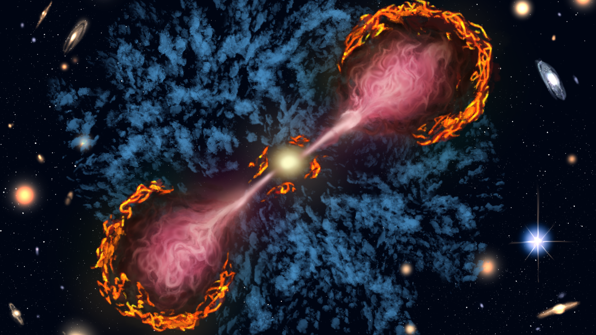 Los chorros de los agujeros negros alcanzan el halo de las galaxias y pueden decidir su futuro