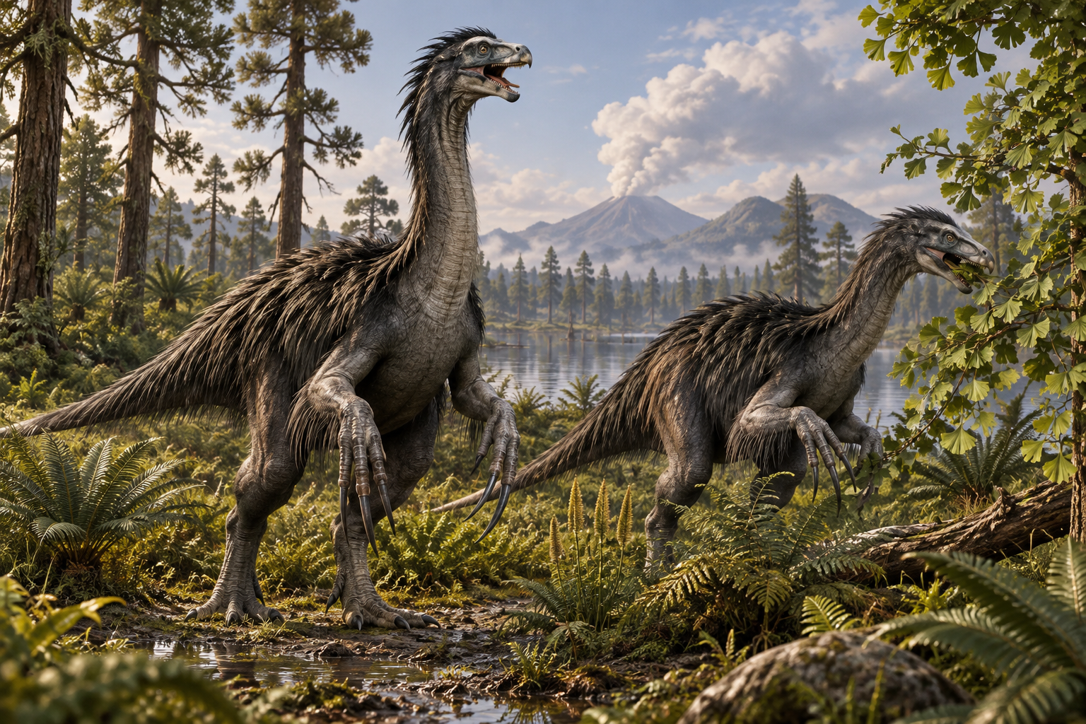 Hallan en China un dinosaurio gigante cubierto de plumas, con garras enormes y montones de dientes