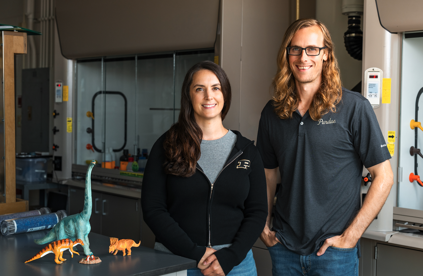 Los investigadores Brandon Johnson y Alexandria Johnson, de la Universidad de Purdue, autores del estudio.
