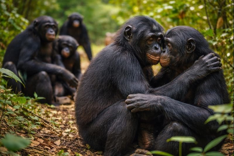 En sociedades de primates complejas, el comportamiento sexual entre individuos del mismo sexo puede actuar como una herramienta para reducir tensiones, reforzar vínculos y mantener la cohesión del grupo.