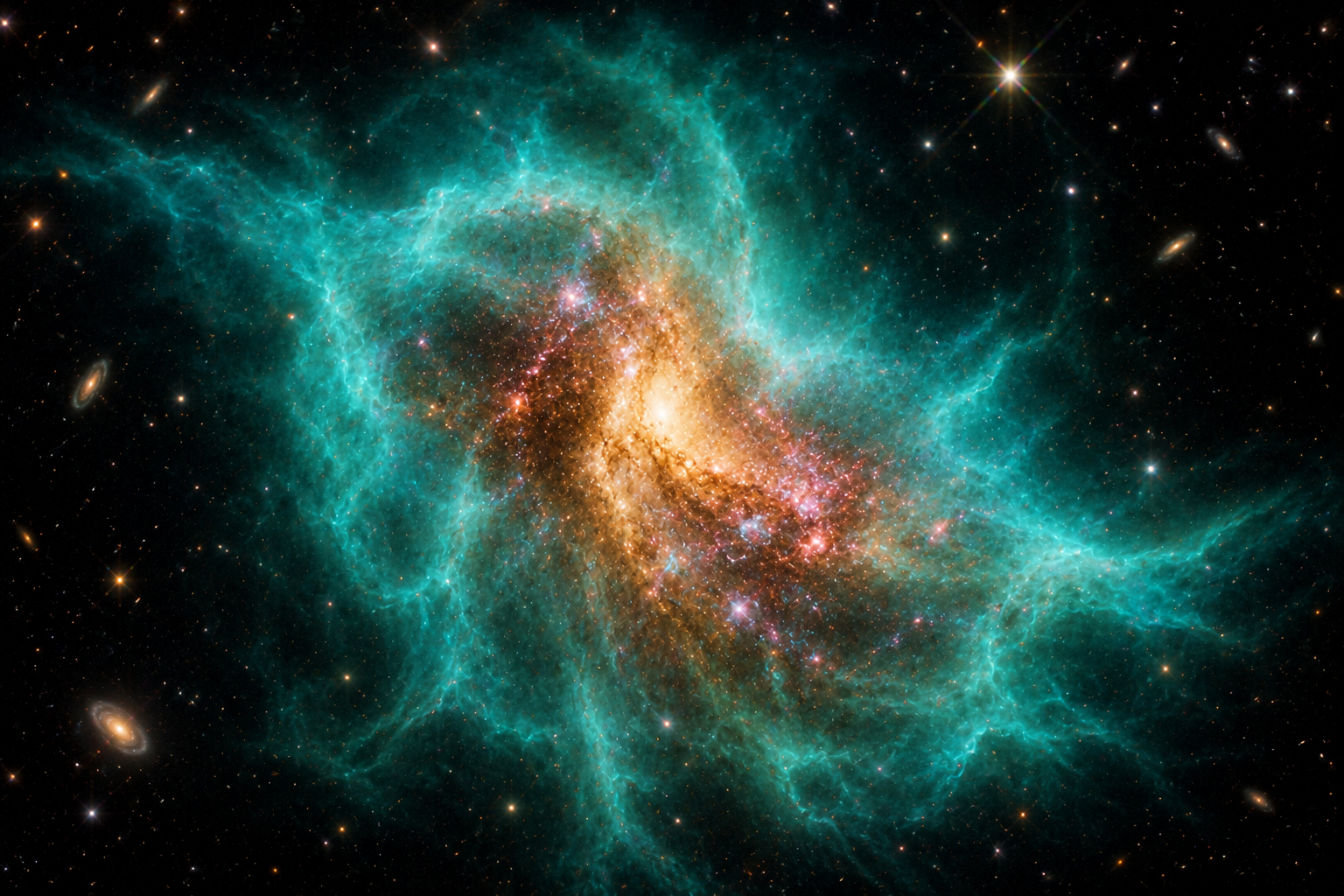 Antes de que existieran galaxias como la Vía Láctea, enormes nubes de gas alimentaban el crecimiento de los primeros sistemas estelares del cosmos.