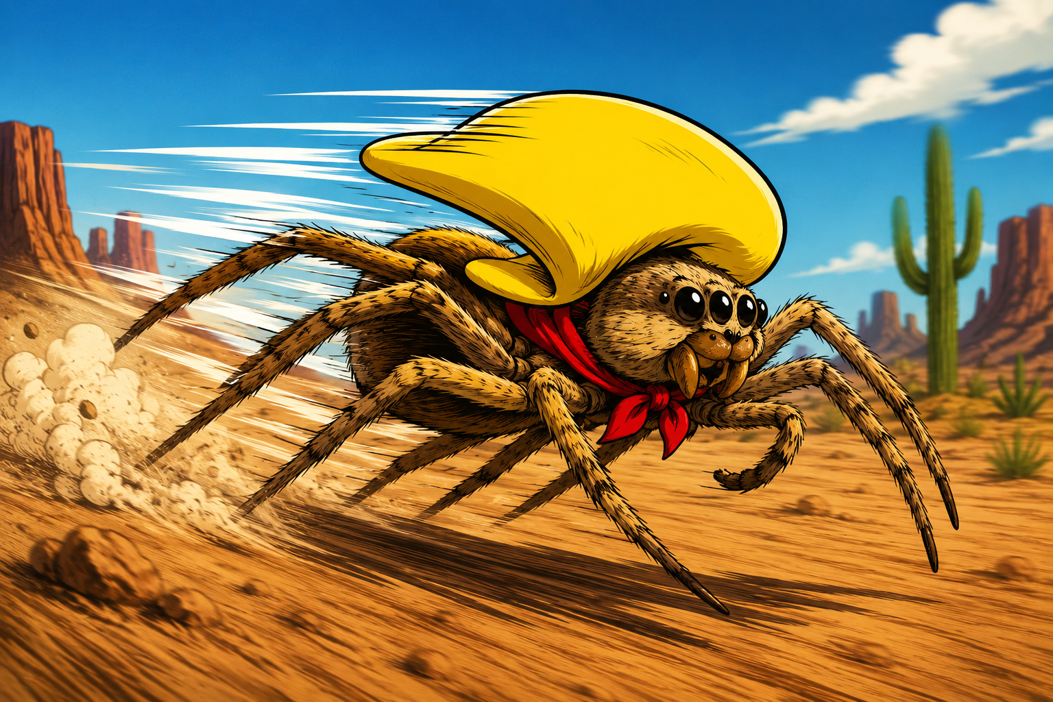 Si existiera un Speedy Gonzales entre las arañas, probablemente se parecería a Heteropoda cervina, capaz de correr a más de 3,5 metros por segundo.