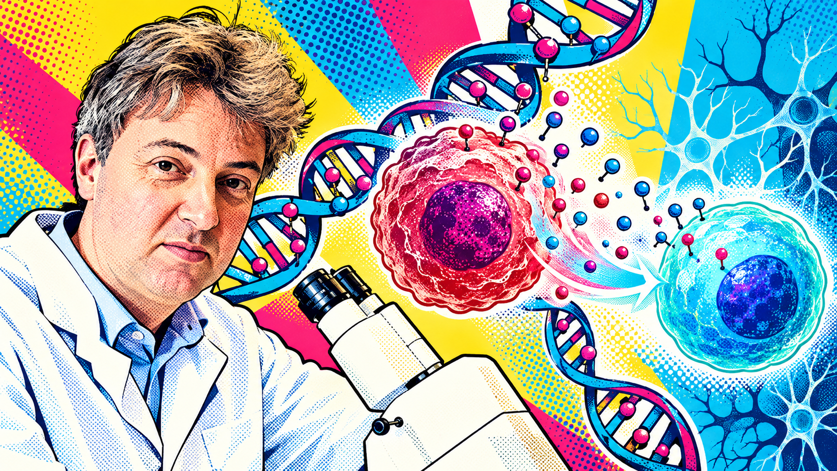 Oliver Brüstle, director del Instituto de Neurobiología Reconstructiva del Hospital Universitario de Bonn, investiga cómo la reprogramación celular permite hacer retroceder el reloj epigenético.