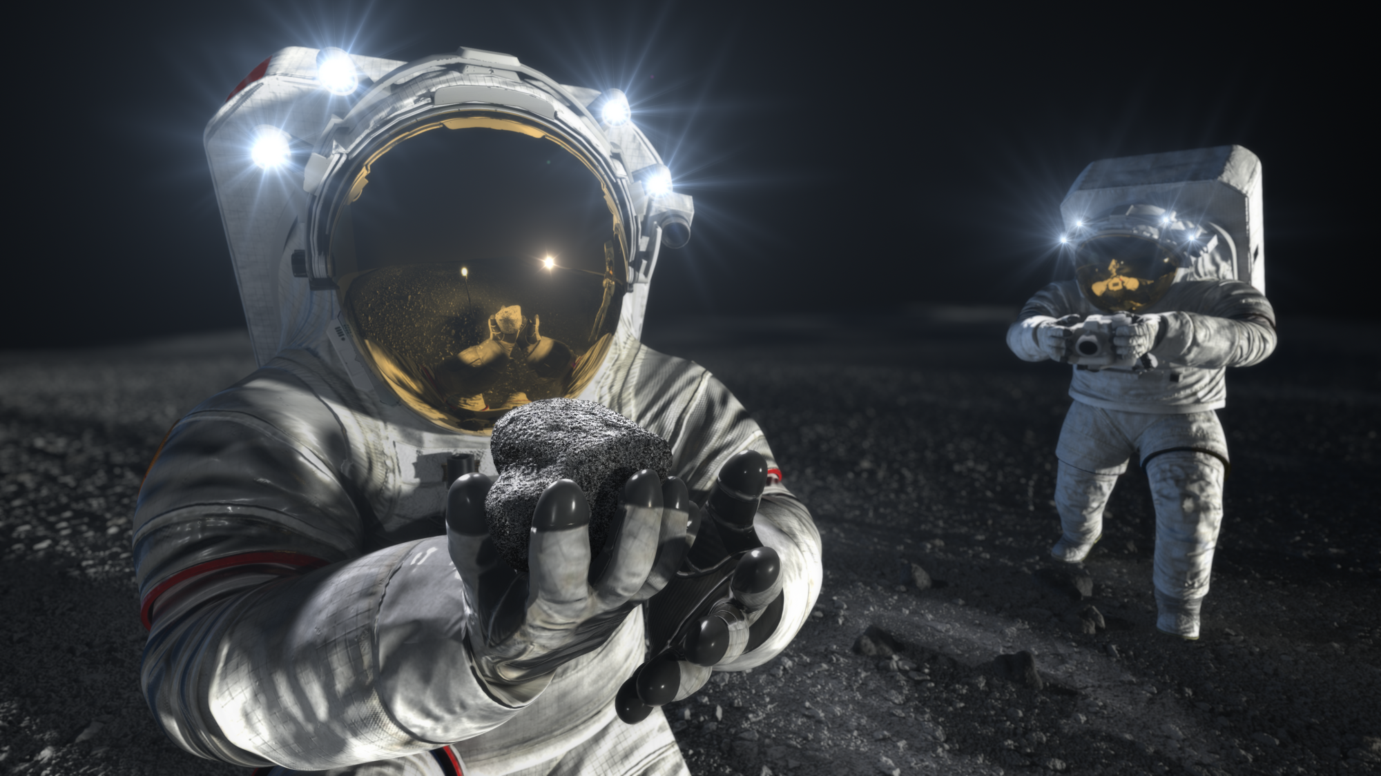 La NASA prevé el primer alunizaje de Artemis para comienzos de 2028, con Artemis IV. La tripulación viajará en Orion y utilizará un módulo comercial para descender a la superficie y regresar a la nave en órbita lunar.