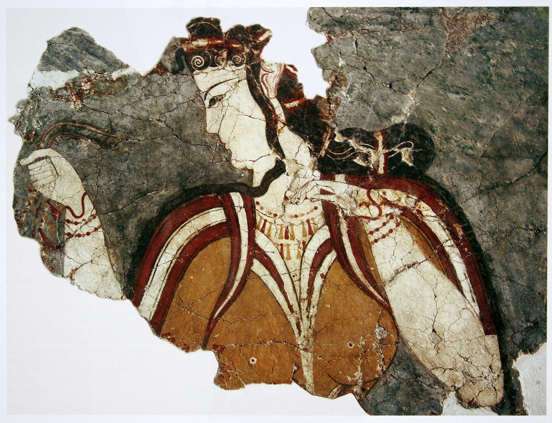 Un fresco del siglo XIII a. C. en Micenas refleja el esplendor previo al rápido declive de esta civilización, desencadenado por una prolongada sequía y la convergencia de ciclos climáticos.