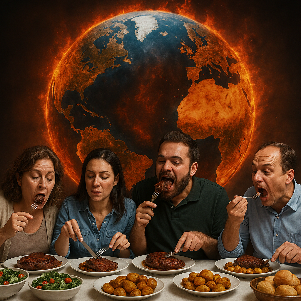 El consumo elevado de carne —especialmente entre los grupos con más ingresos— concentra una parte desproporcionada de las emisiones del sistema alimentario, según el estudio.