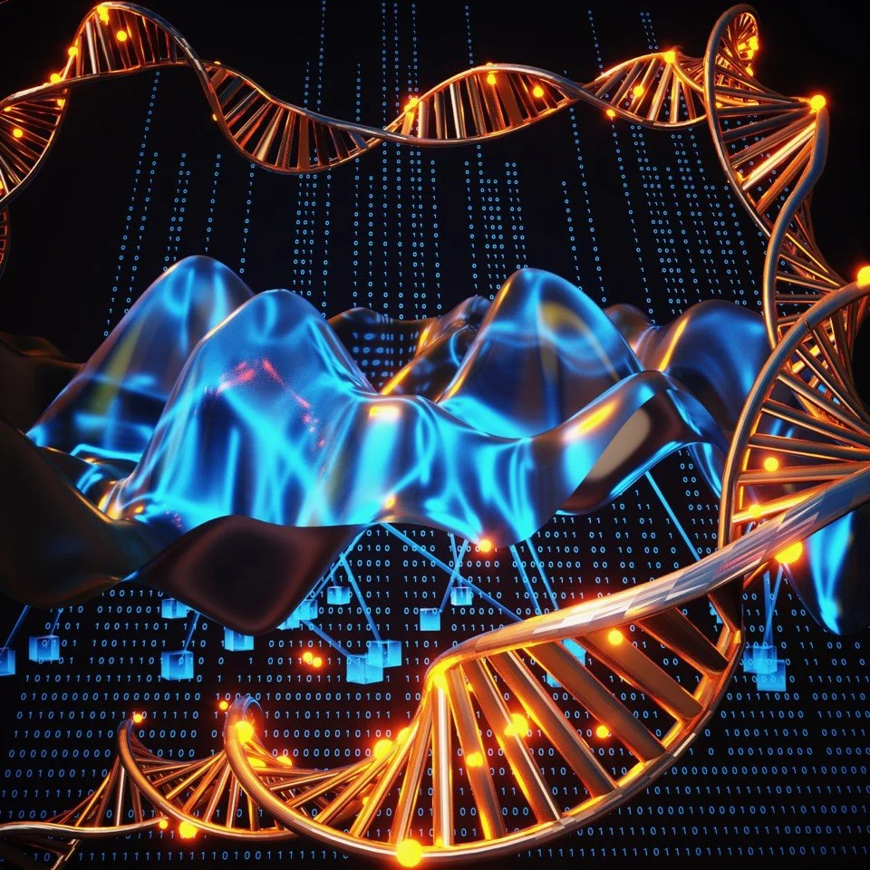 Paisaje conceptual de la epigenética: la información genética contenida en el ADN y modificaciones químicas como la metilación moldean la actividad de los genes, el fenotipo y los patrones de herencia tanto mendelianos como no mendelianos.