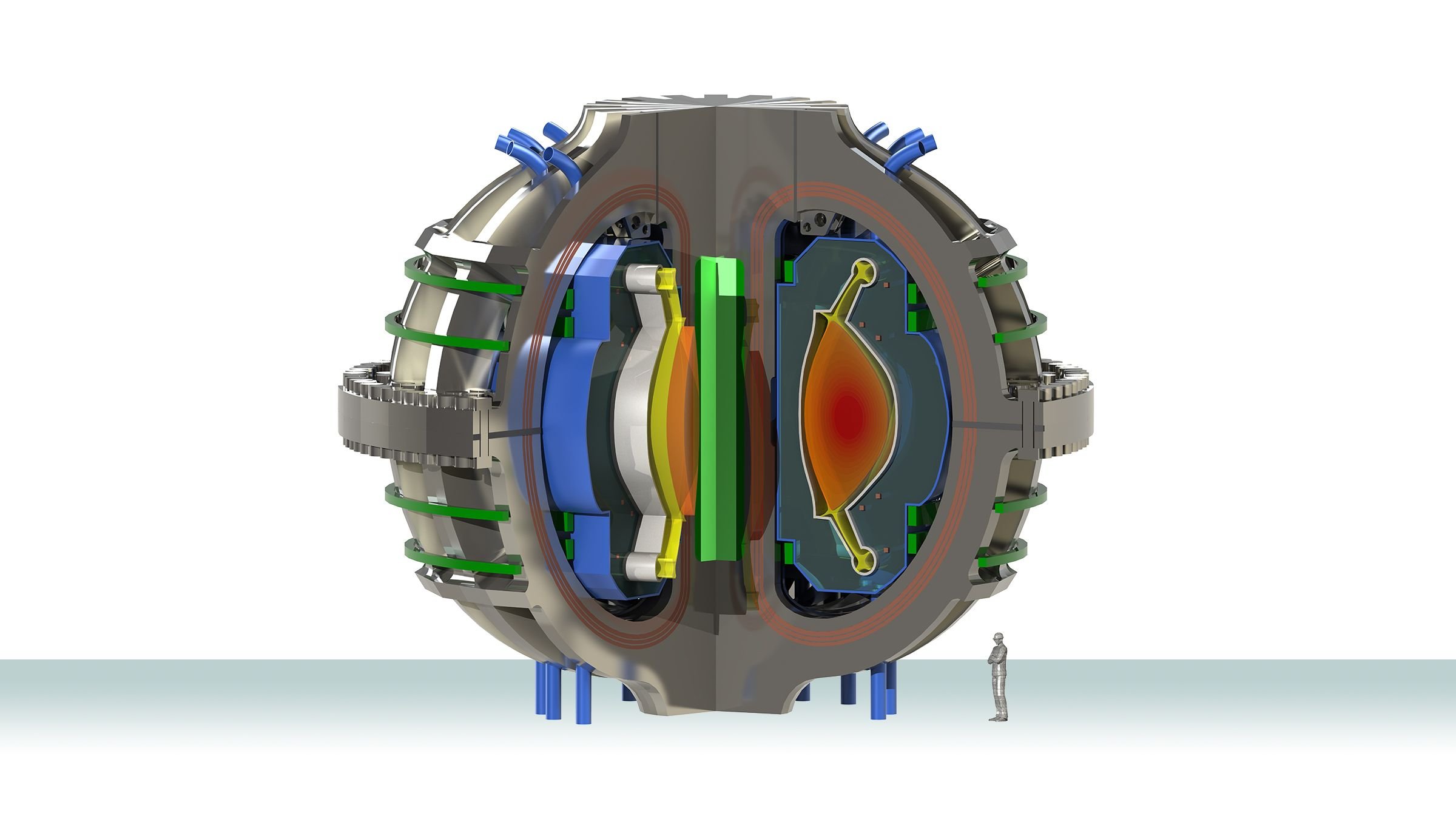 Diseño conceptual de ARC, un reactor de alto campo magnético concebido para avanzar hacia una planta comercial de fusión.