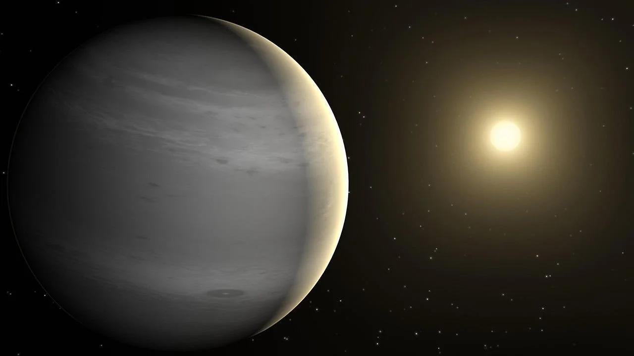 TOI-5205 b, un planeta gigante que orbita una pequeña estrella enana roja.