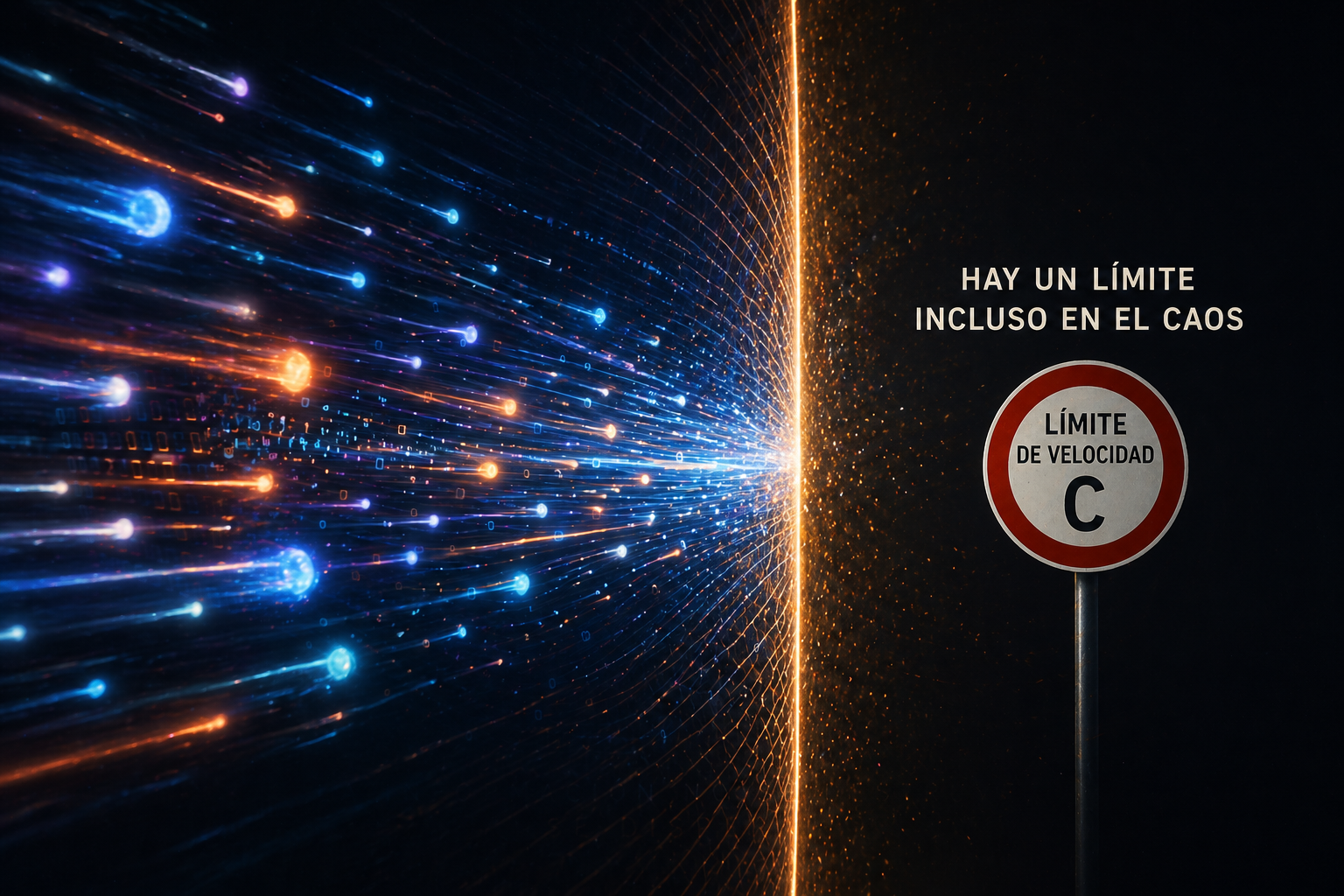 Incluso en el caos cuántico existe un límite: la mecánica cuántica impone una velocidad máxima a la propagación de la información, análoga a la velocidad de la luz en la relatividad.