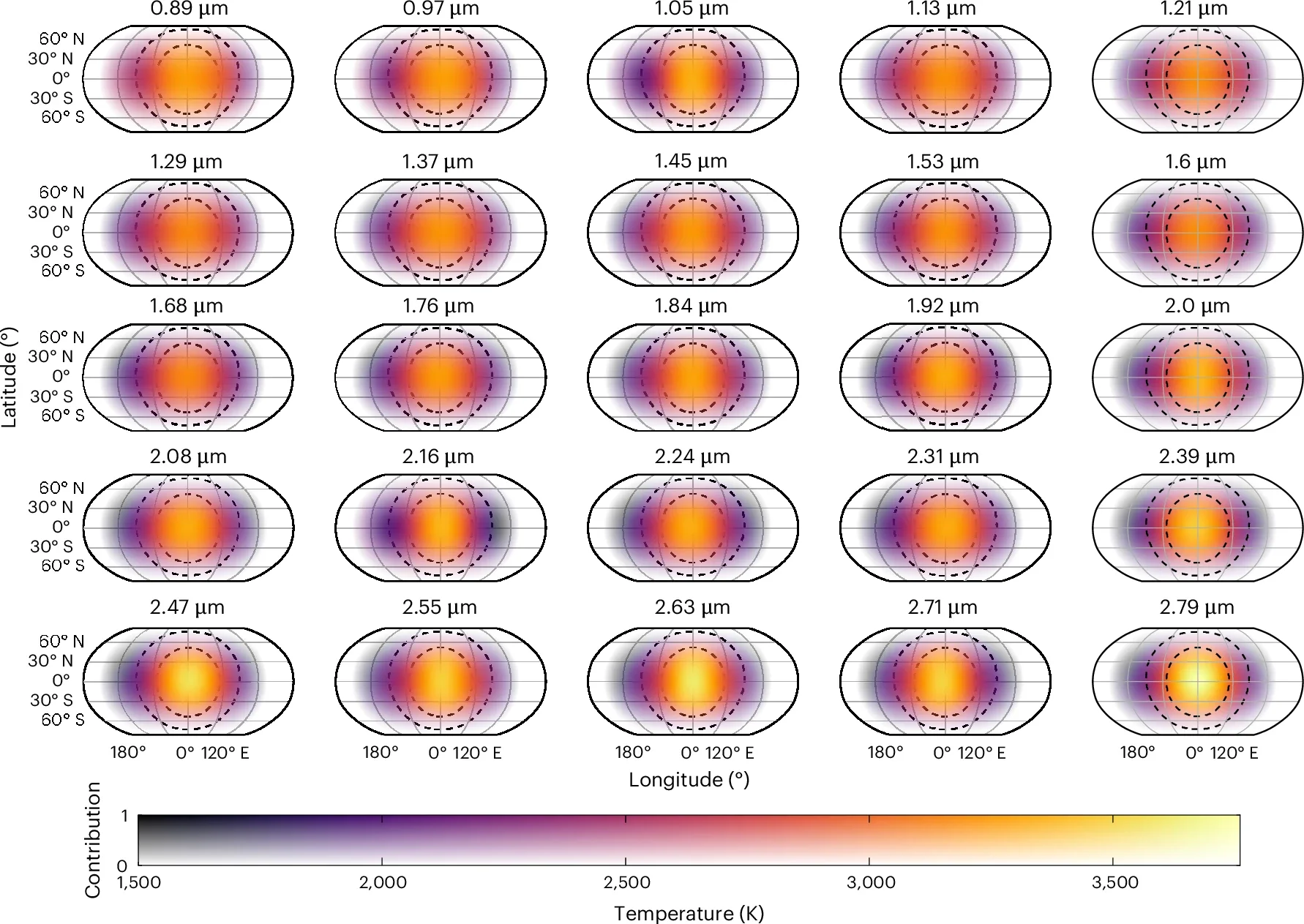 Mapa bidimensional del exoplaneta WASP-18b obtenido con el método Eigenspectra.