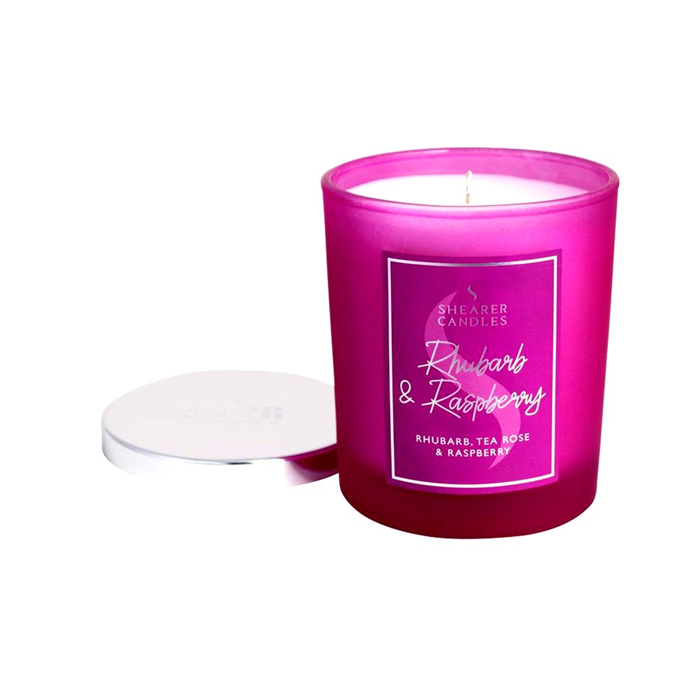 Rhubarb & Raspberry Jar Candle - Shearer Candles
