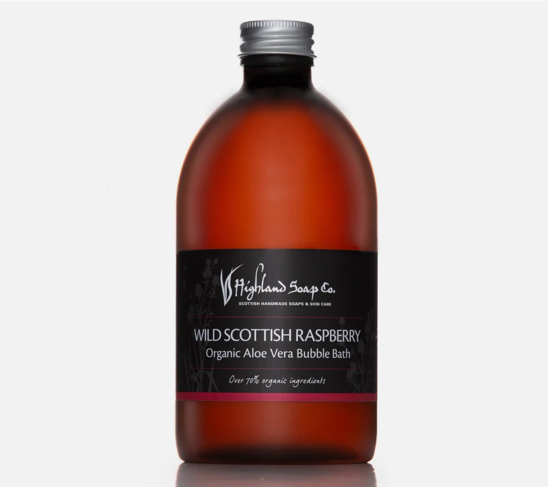 Wild Scottish Raspberry Organic Aloe Vera Bubble Bath - Highland Soap Co