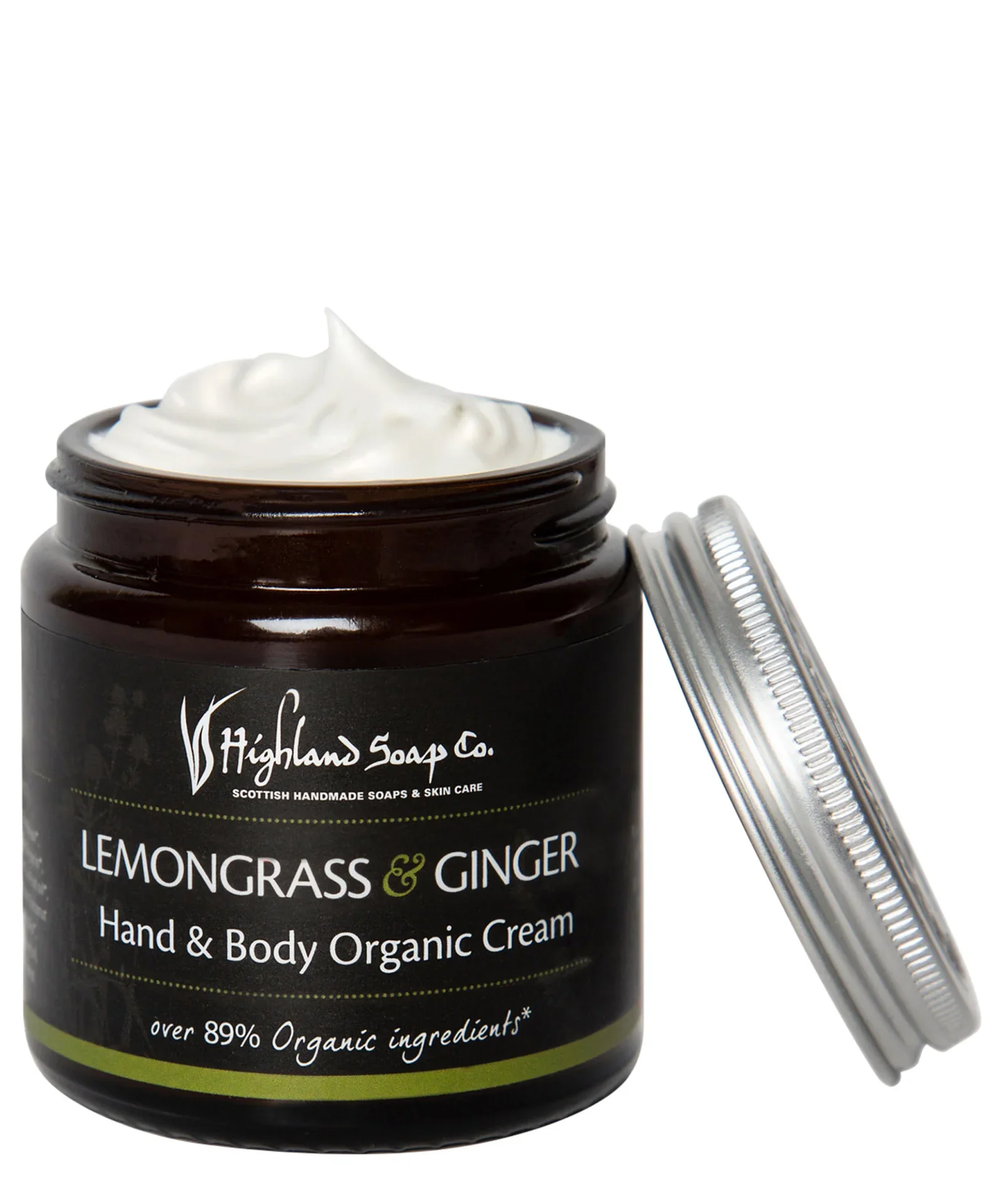 Lemongrass and Ginger Hand & Body Organic Cream - Highland Soap Co