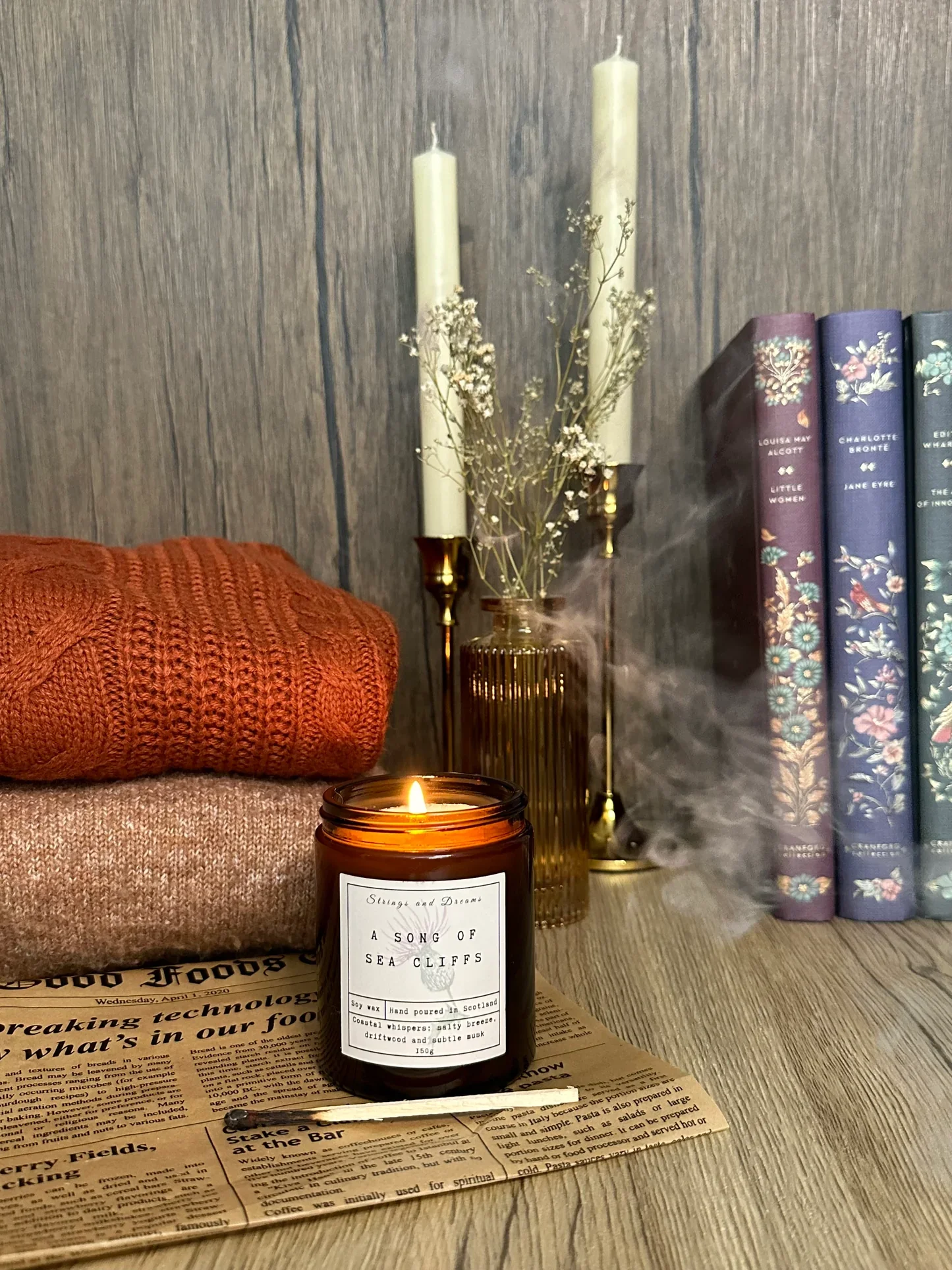 ‘A Song of Sea Cliffs’ - Strings and Dreams Soy Wax Candle