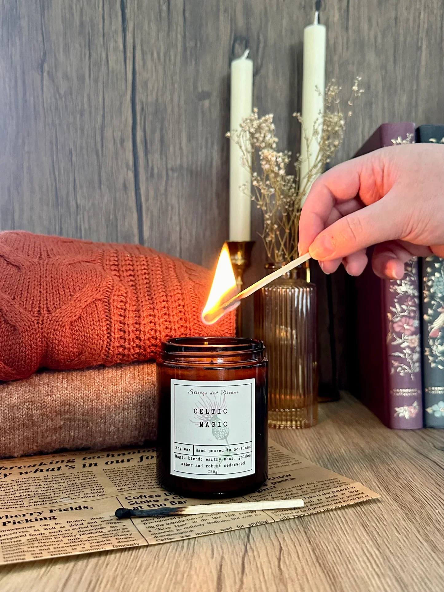 ‘Celtic Magic’ - Strings and Dreams Soy Wax Candle