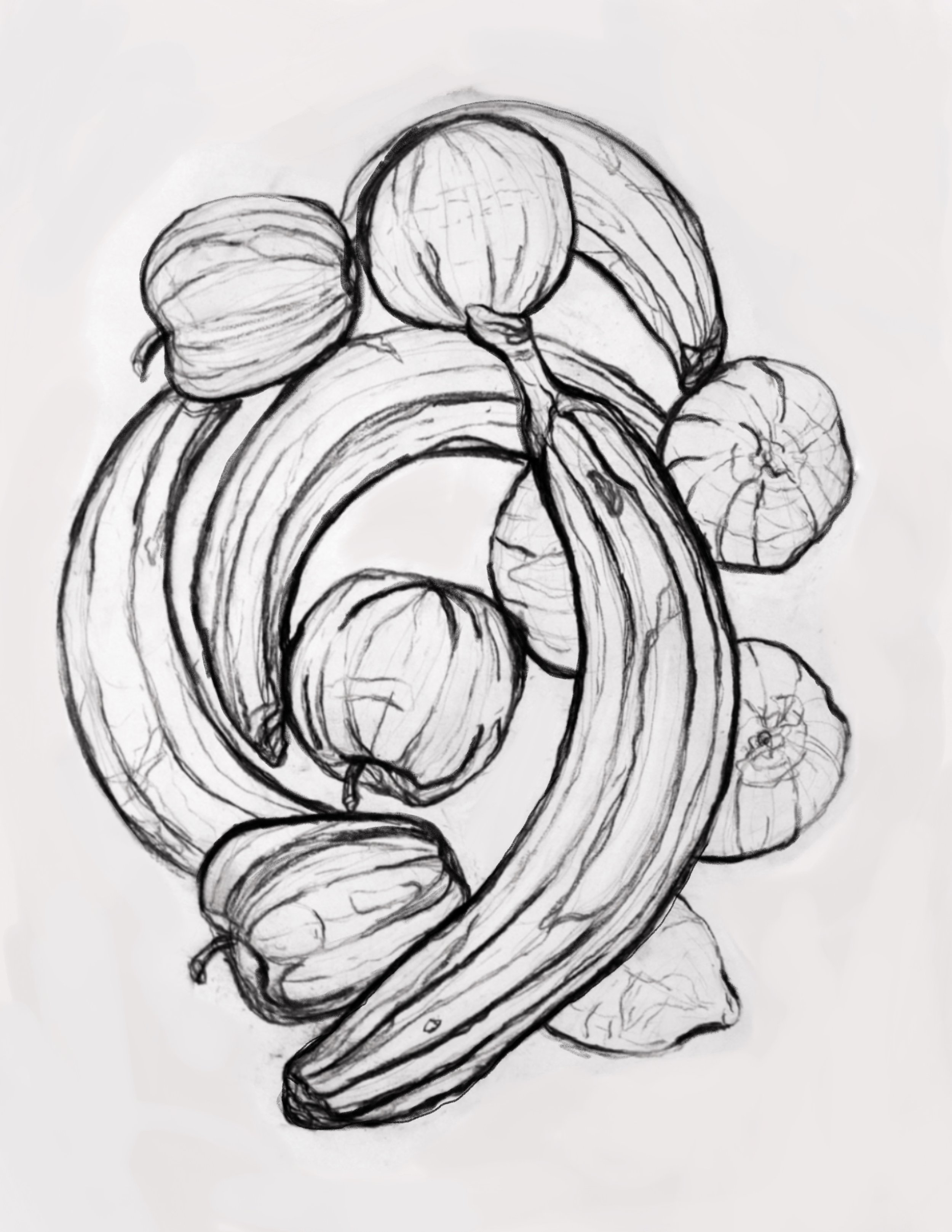 Fruit Sketch Print