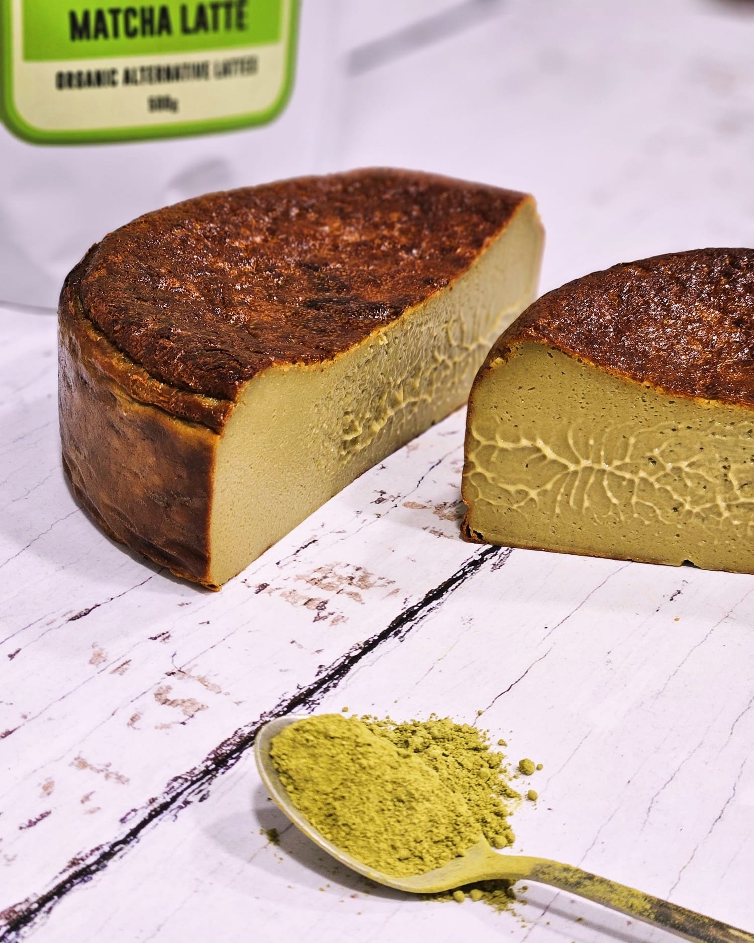 Matcha Basque Cheesecake