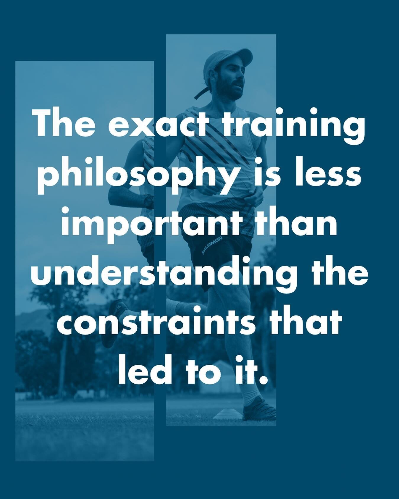 Too often we copy training sessions or philosophies without any understanding of the context and intention behind them. The magic is not in the workout or philosophy but instead in the ability to objectively and gradually expose the athlete to the ri