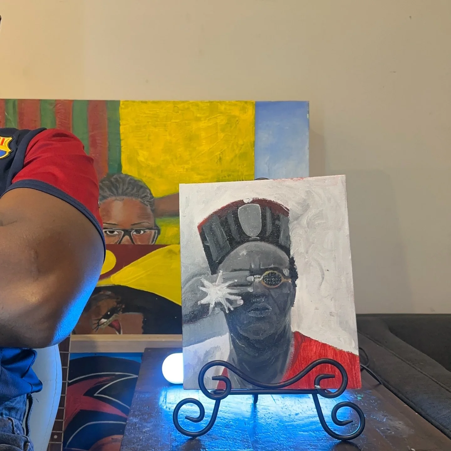 Sharing oil Works in Progress. #art #carhartt .