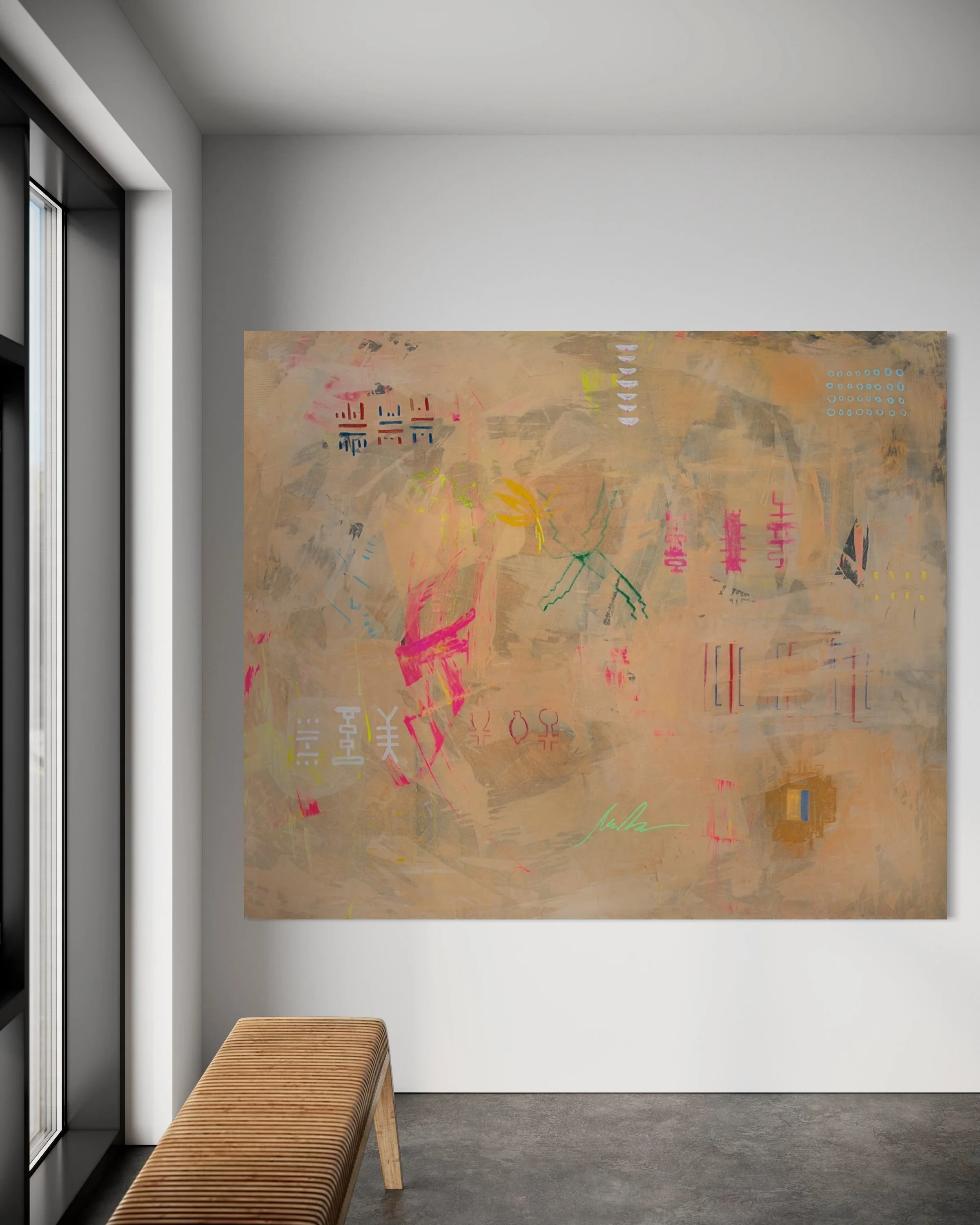 At Night, Several Continents, 72 x 86.jpg