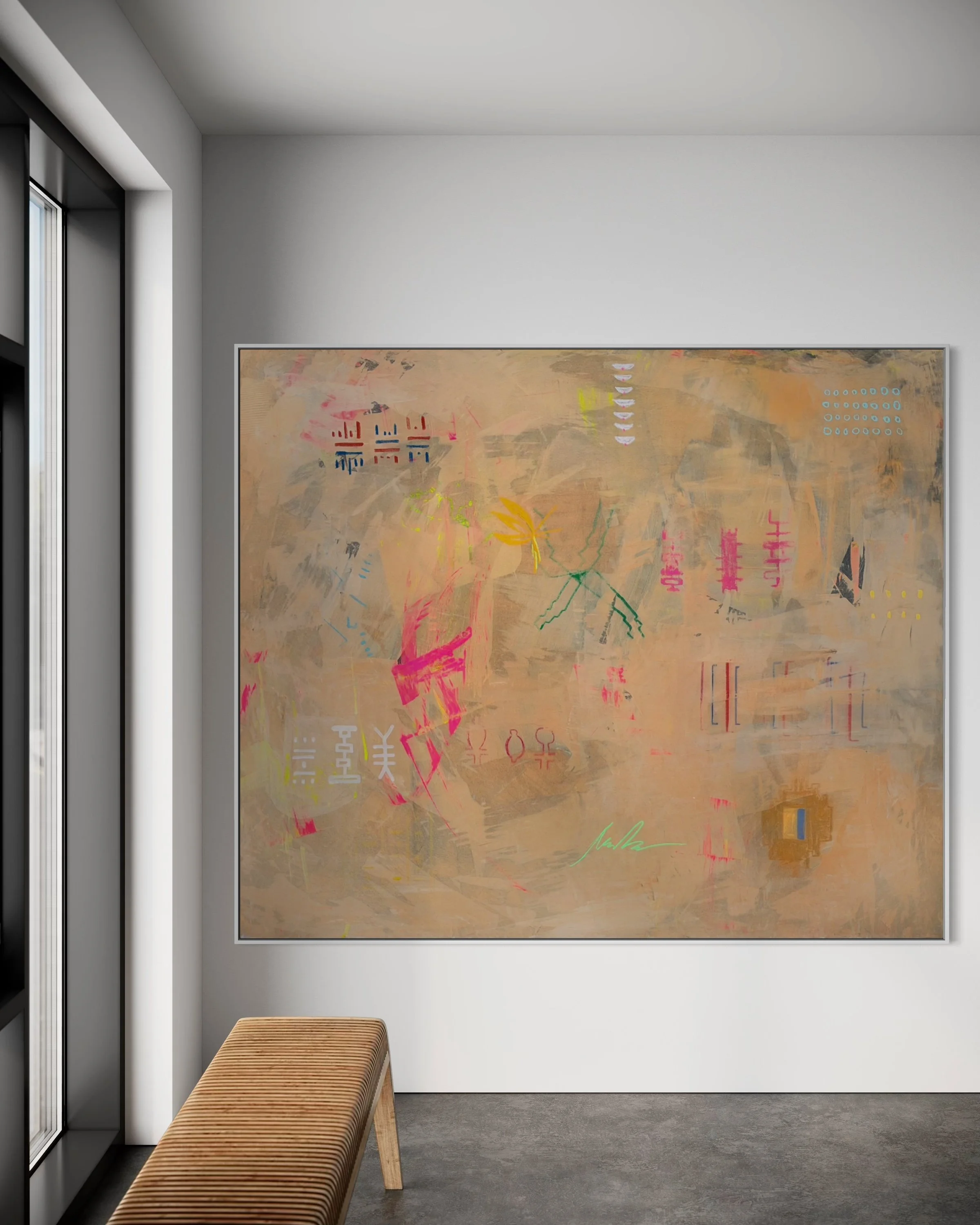 At Night, Several Continents, 72 x 86.jpg