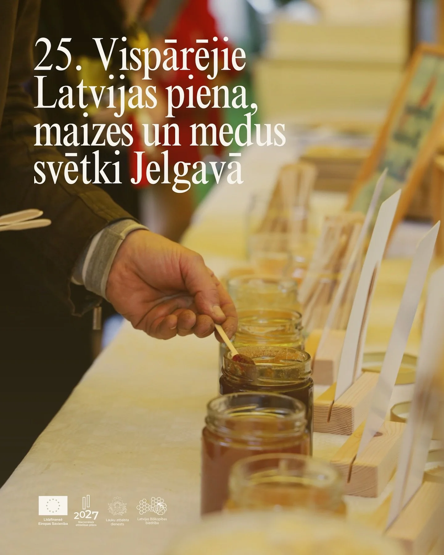 25. Vispārējie Latvijas piena, maizes un medus svētki aizvadīti jaudīgi! 🍯

Paldies visiem bi&scaron;u draugiem un medus gardēžiem par vieso&scaron;anos mūsu stendā, jūs mūs kārtīgi uzlādējāt!

Paldies Jelgavas pa&scaron;valdības iestāde &ldquo;Kult